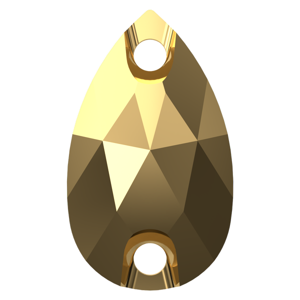 Dreamtime Crystal DC 3230 Drop Sew-on Crystal Aurum 23x13.8mm