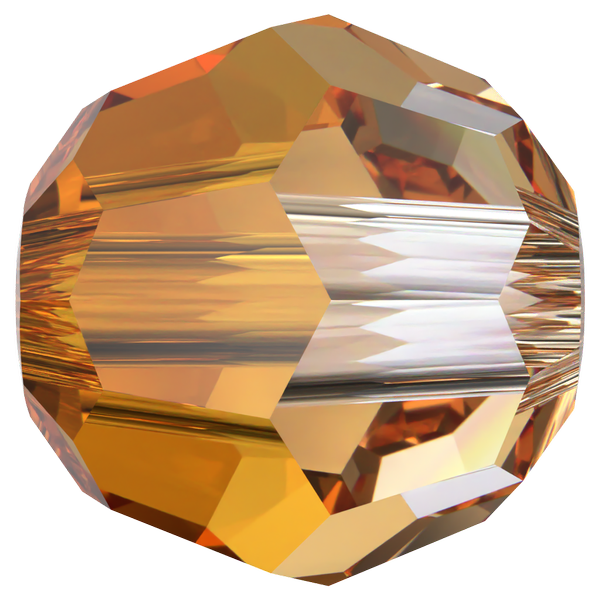 Dreamtime Crystal DC 5000 Round Bead Dark Orange 4mm