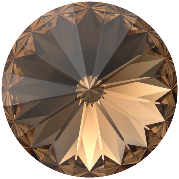 Dreamtime Crystal DC 1122 Rivoli Round Stone Reinvented Smoked Topaz SS39