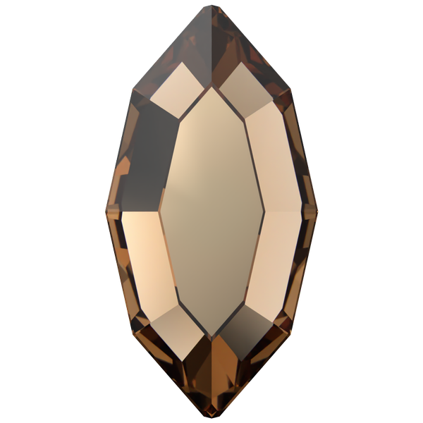 Dreamtime Crystal DC 2200 Navette Flat Back Reinvented Light Smoked Topaz 4x2mm