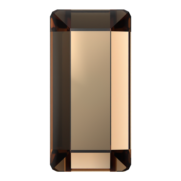 Dreamtime Crystal DC 2510 Baguette Reinvented Light Smoked Topaz 3.7x1.9mm