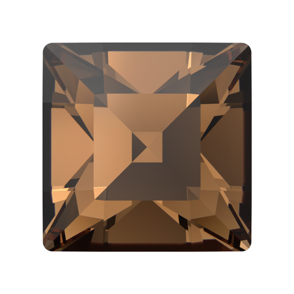 Dreamtime Crystal DC 4428 Square Fancy Stone Reinvented Light Smoked Topaz 4mm