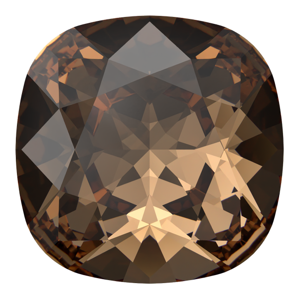 Dreamtime Crystal DC 4470 Cushion Cut Square Fancy Stone Reinvented Light Smoked Topaz 12mm