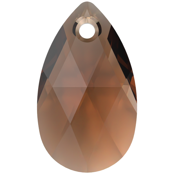 Dreamtime Crystal DC 6106 Pear Shaped Pendant Reinvented Smoked Topaz 16mm