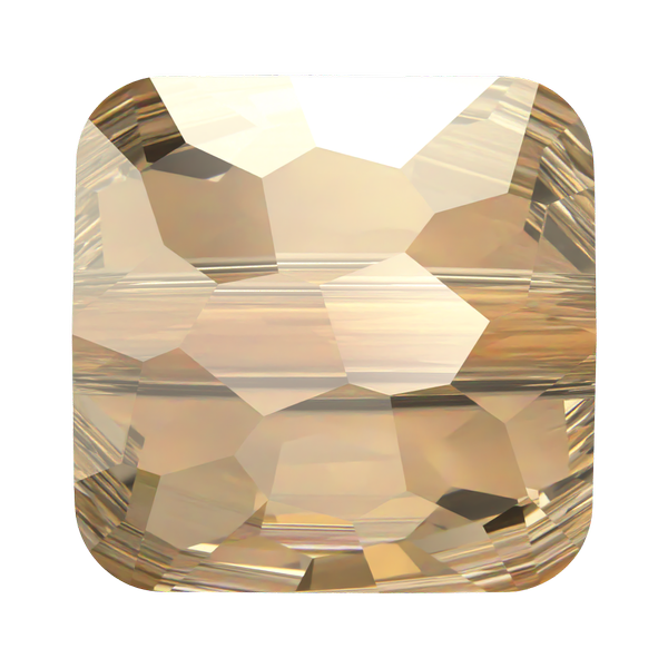 Dreamtime Crystal DC 5035 Thin Square Bead Crystal Golden Shadow 6mm