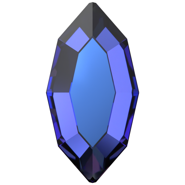 Dreamtime Crystal DC 2200 Navette Flat Back Crystal Heliotrope 4x2mm