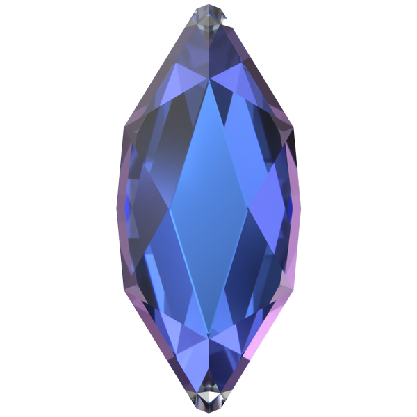 Dreamtime Crystal DC 2201 Marquise (Navette) Flat Back Crystal Heliotrope 4x1.8mm