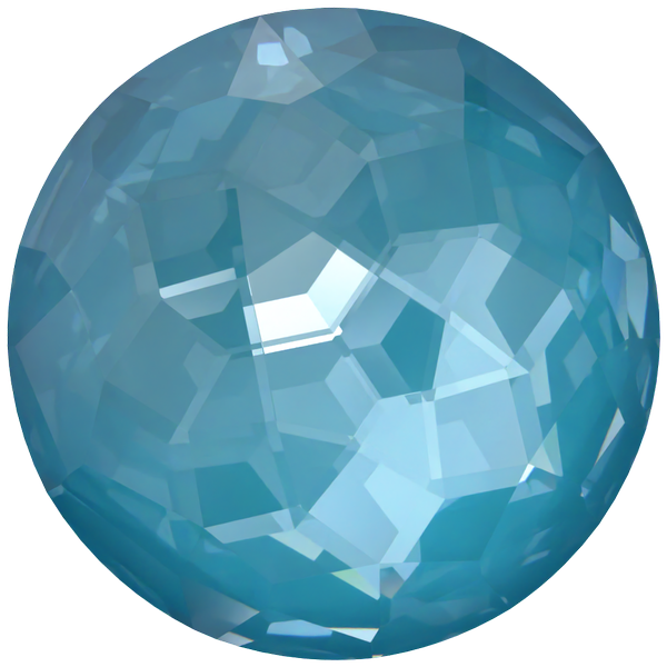 Dreamtime Crystal DC 1383 Thin Round Stone Crystal Teal Ignite 10mm