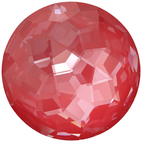 Dreamtime Crystal DC 1383 Thin Round Stone Crystal Poppy Red Ignite 8mm