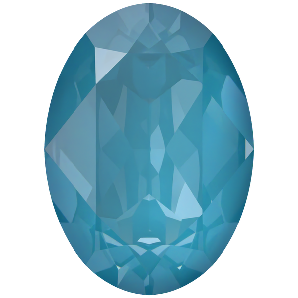 Dreamtime Crystal DC 4120 Oval Fancy Stone Crystal Teal Ignite 14x10mm
