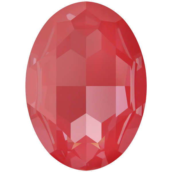 Dreamtime Crystal DC 4127 Large Oval Fancy Stone Crystal Poppy Red Ignite 30x22mm