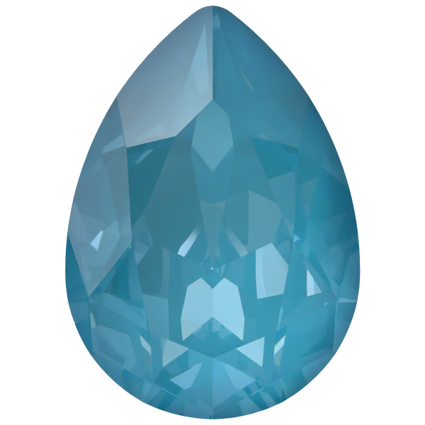 Dreamtime Crystal DC 4320 Pear Shaped Fancy Stone Crystal Teal Ignite 14x10mm
