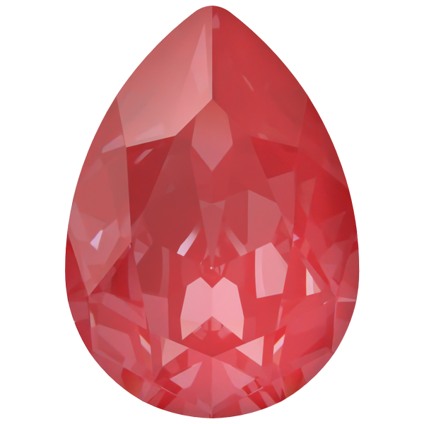 Dreamtime Crystal DC 4320 Pear Shaped Fancy Stone Crystal Poppy Red Ignite 18x13mm