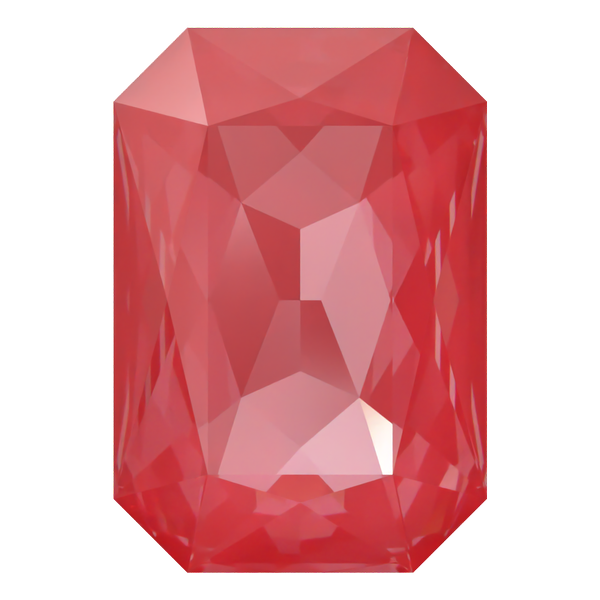 Dreamtime Crystal DC 4627 Large Rectangle Octagon Fancy Stone Crystal Poppy Red Ignite 27x18.5mm