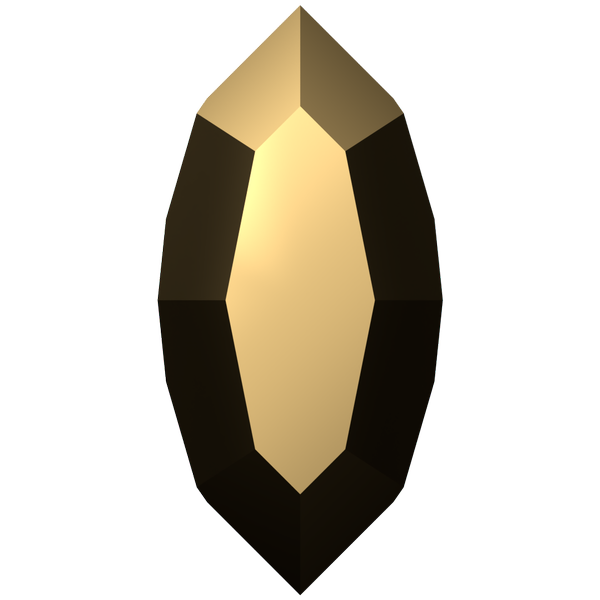 Dreamtime Crystal DC 4228 Navette Fancy Stone Crystal Aurum 4x2mm