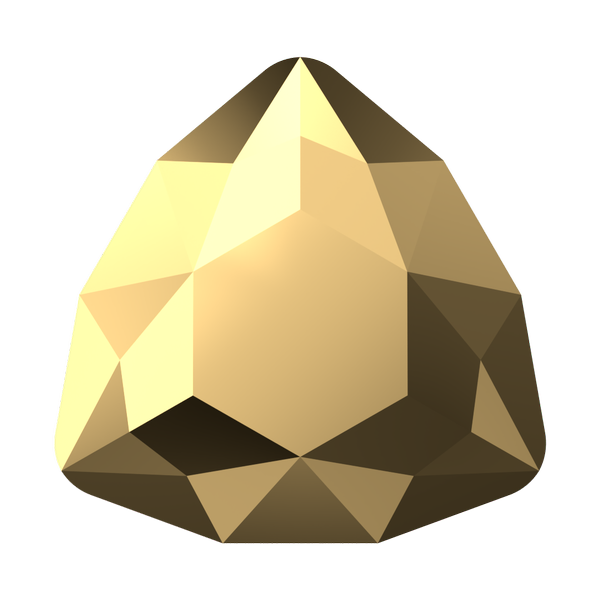Dreamtime Crystal DC 4706 Trilliant Fancy Stone Crystal Aurum 12mm