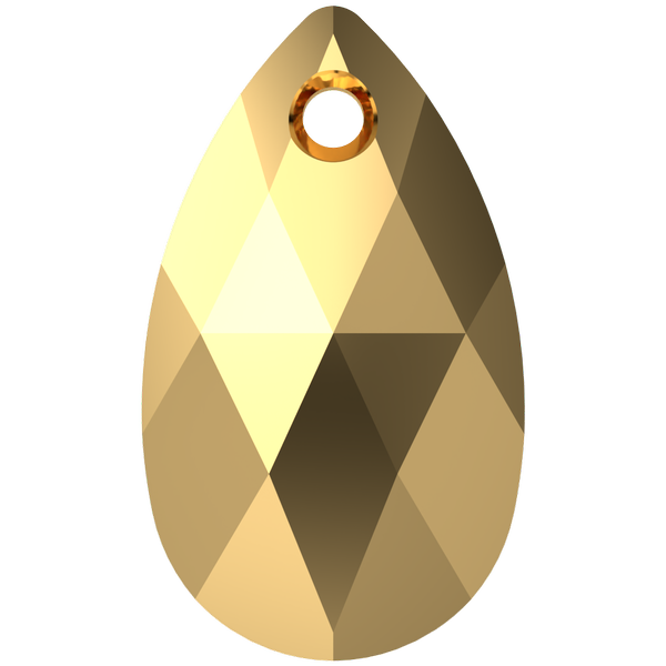 Dreamtime Crystal DC 6106 Pear Shaped Pendant Crystal Aurum 16mm