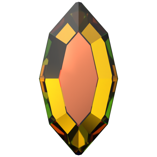 Dreamtime Crystal DC 2200 Navette Flat Back Crystal Vitrail Medium 4x2mm