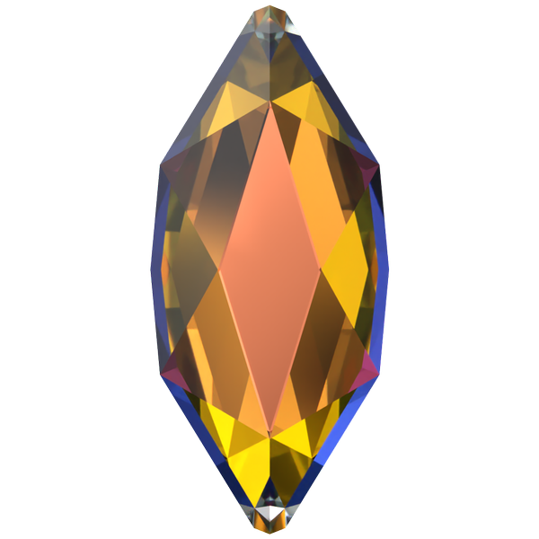 Dreamtime Crystal DC 2201 Marquise (Navette) Flat Back Crystal Vitrail Medium 4x1.8mm