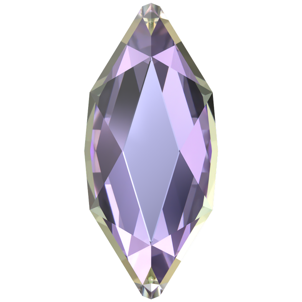 Dreamtime Crystal DC 2201 Marquise (Navette) Flat Back Crystal Vitrail Light 4x1.8mm