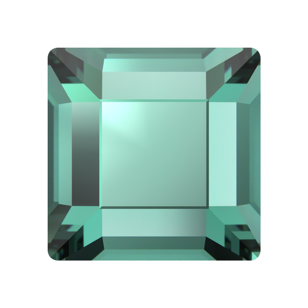 Dreamtime Crystal DC 2400 Square Flat Back ReInvented Caribbean Green 4mm