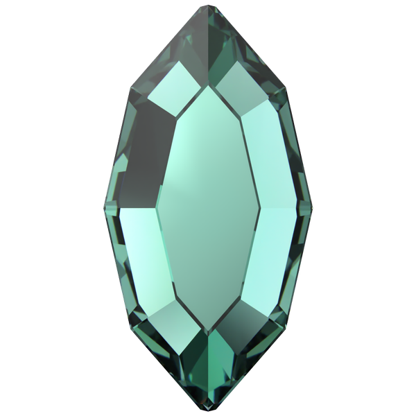 Dreamtime Crystal DC 2200 Navette Flat Back ReInvented Caribbean Green 8x4mm