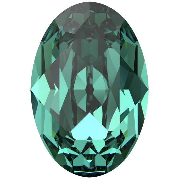 Dreamtime Crystal DC 4120 Oval Fancy Stone ReInvented Caribbean Green 8x6mm