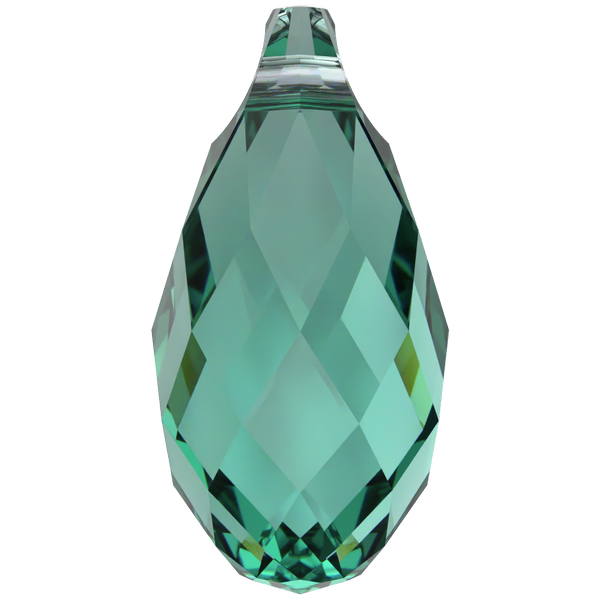 Dreamtime Crystal DC 6010 Briolette Pendant ReInvented Caribbean Green 13.6.5mm