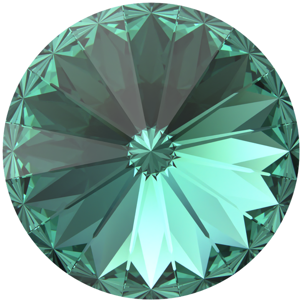 Dreamtime Crystal DC 1122 Rivoli Round Stone ReInvented Caribbean Green 12mm