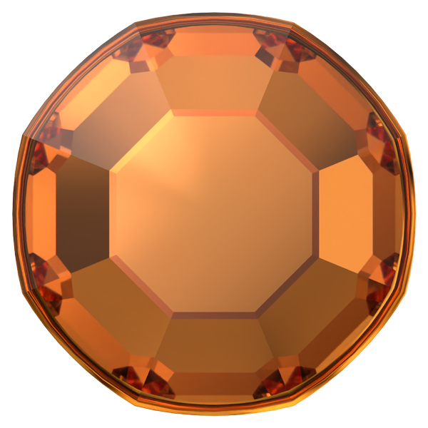 Dreamtime Crystal DC 2000 Flat Back Rhinestone Flat Back Dark Orange SS3