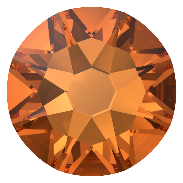 Dreamtime Crystal DC 2088 Flat Back Rhinestone Dark Orange SS34