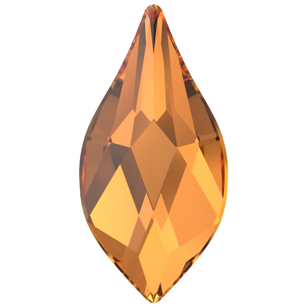 Dreamtime Crystal DC 2205 Flame Flat Back Dark Orange 14mm