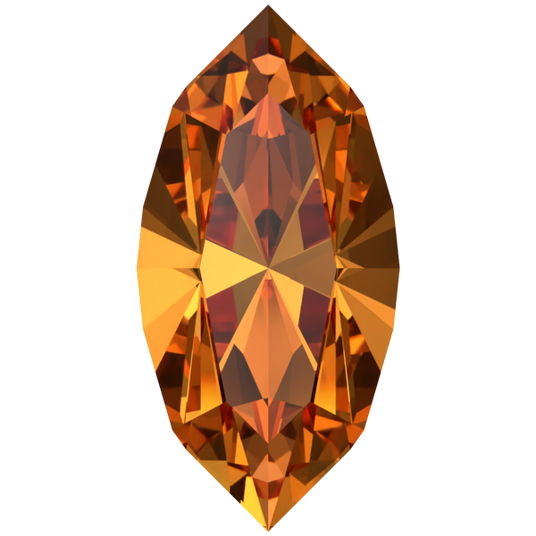 Dreamtime Crystal DC 4228 Navette Fancy Stone Dark Orange 6x3mm