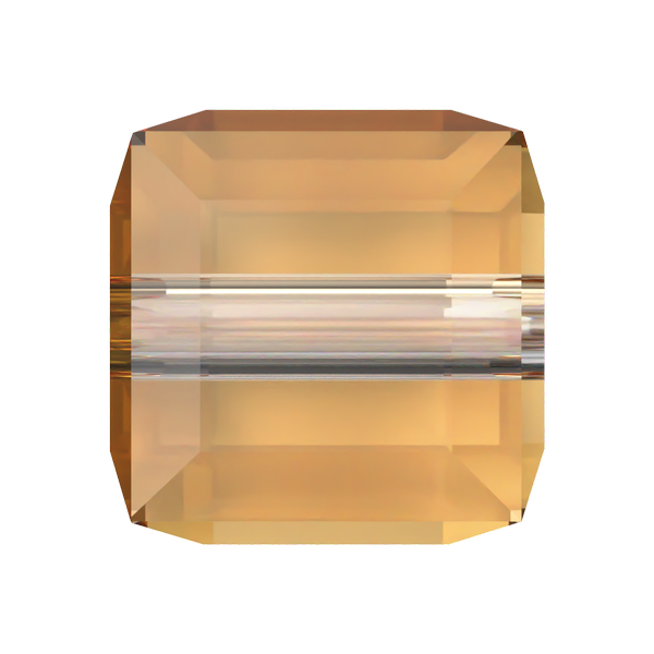 Dreamtime Crystal DC 5601 Cube Beads 4mm Dark Orange