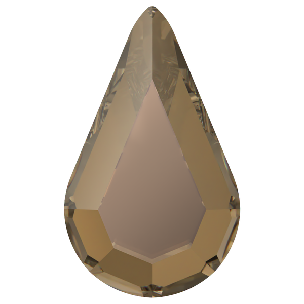 Dreamtime Crystal 2300 Pear Shape Flat Back Crystal Bronze 8x4.8mm