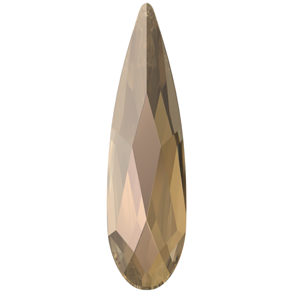 Dreamtime Crystal DC 2304 Raindrop Hotfix Crystal Bronze Shade 14x3.9mm