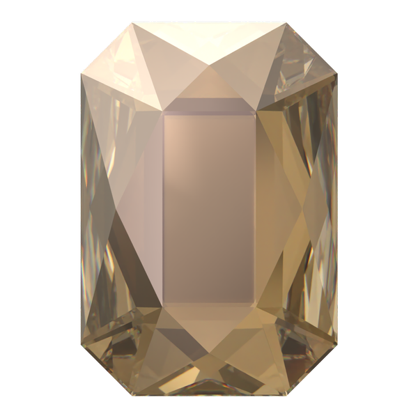 Dreamtime Crystal DC 2602 Emerald Cut Hotfix Crystal Bronze 3.7x2.5mm