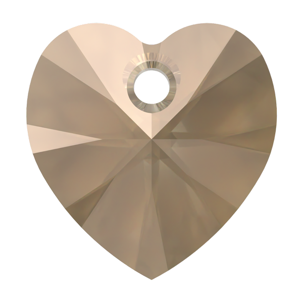 Dreamtime Crystal DC 6228 Heart Pendant Crystal Bronze 10.3x10mm