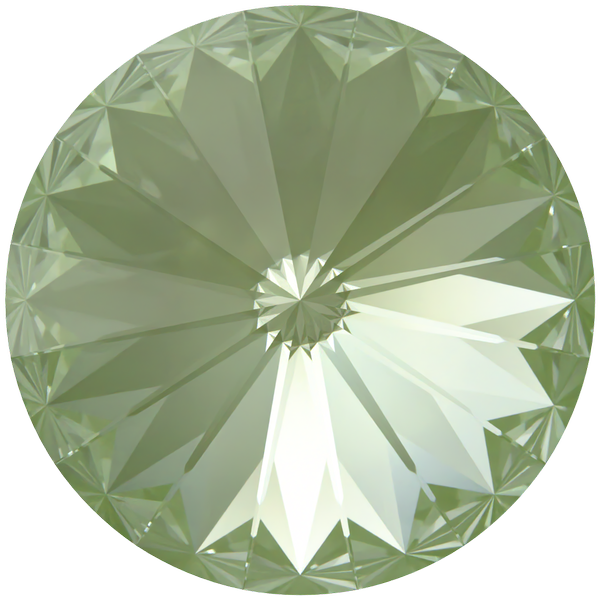 Dreamtime Crystal DC 1122 Rivoli Round Stone Crystal Paradise Green Lux MM12