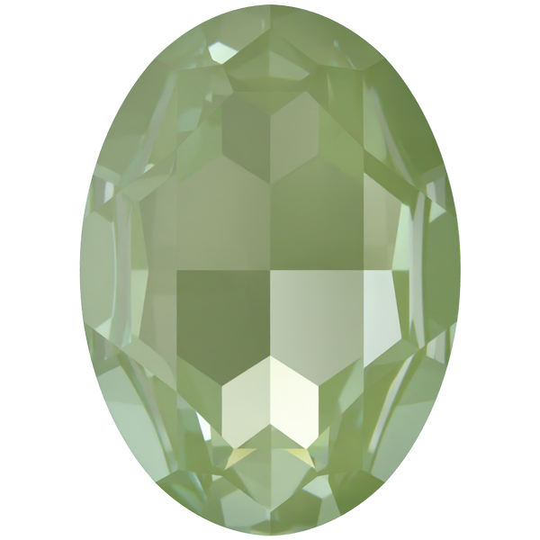 Dreamtime Crystal DC 4127 Large Oval Fancy Stone Crystal Paradise Green Lux 30x22mm