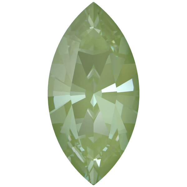 Dreamtime Crystal DC 4228 Navette Fancy Stone Crystal Paradise Green Lux 10x5mm