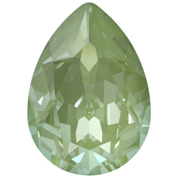 Dreamtime Crystal DC 4320 Pear Shaped Fancy Stone Crystal Paradise Green Lux 14x10mm