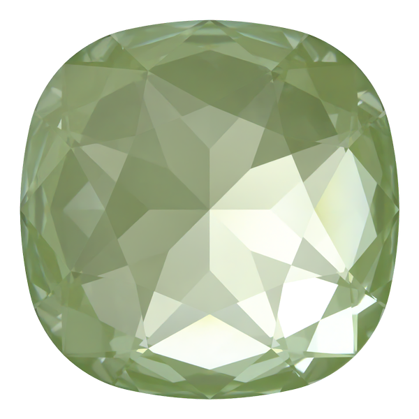 Dreamtime Crystal DC 4487 Large Cushion Cut Square Fancy Stone 27mm Crystal Paradise Green Lux