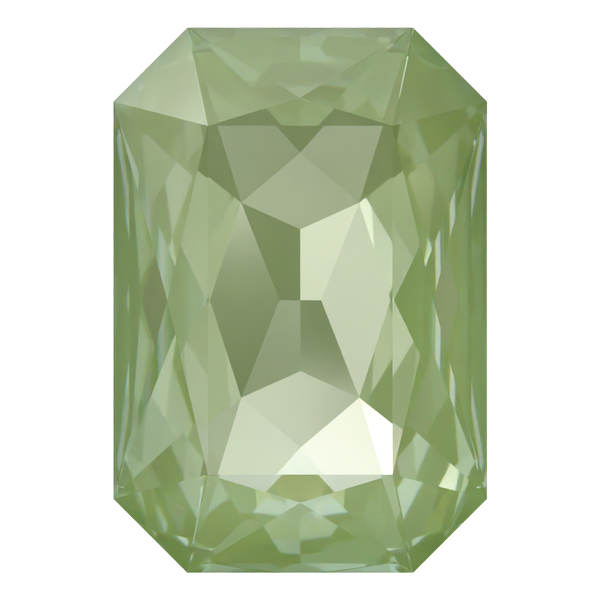 Dreamtime Crystal DC 4627 Large Rectangle Octagon Fancy Stone Crystal Paradise Green Lux 27x18.5mm