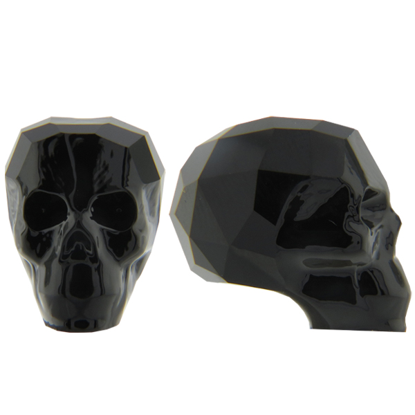 Swarovski 5750 Skull Bead Jet 19mm