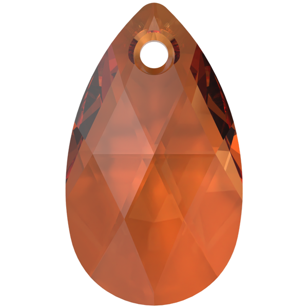 Swarovski 6106 Pear Shaped Pendant Persian Red 16mm