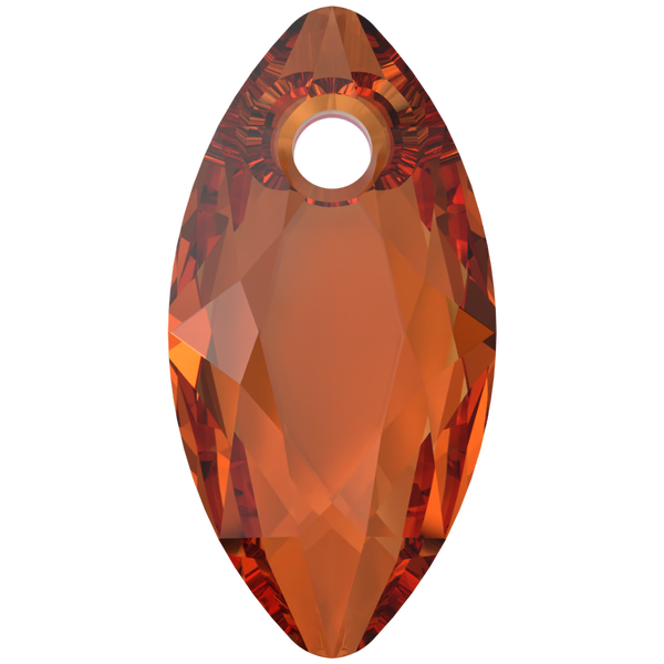 Dreamtime Crystal DC 6437 Marquise Cut Pendant Persian Red 16 mm