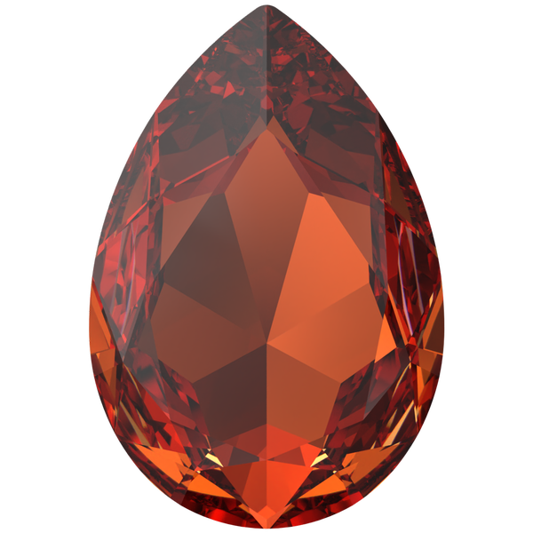 Swarovski 4327 Large Pear Shaped Fancy Stone Persian Red 30x20mm