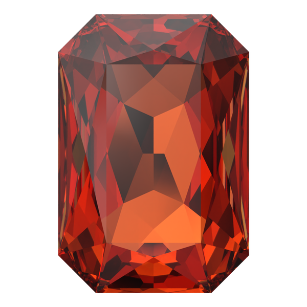 Swarovski 4627 Large Rectangle Octagon Fancy Stone Persian Red 27x18.5mm