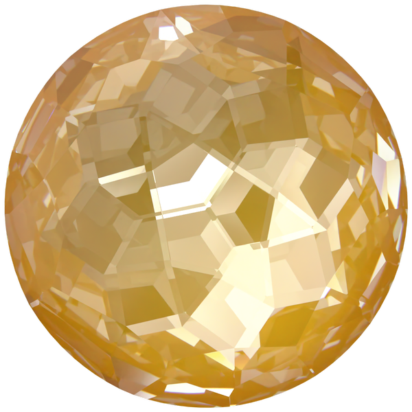 Dreamtime Crystal DC 1383 Thin Round Stone Crystal Tuscan Yellow Lux 14mm